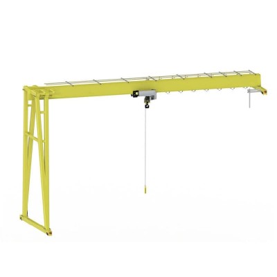 10 Ton MHB Single Girder Semi Gantry Crane, 21m Span, Port & Dock Application