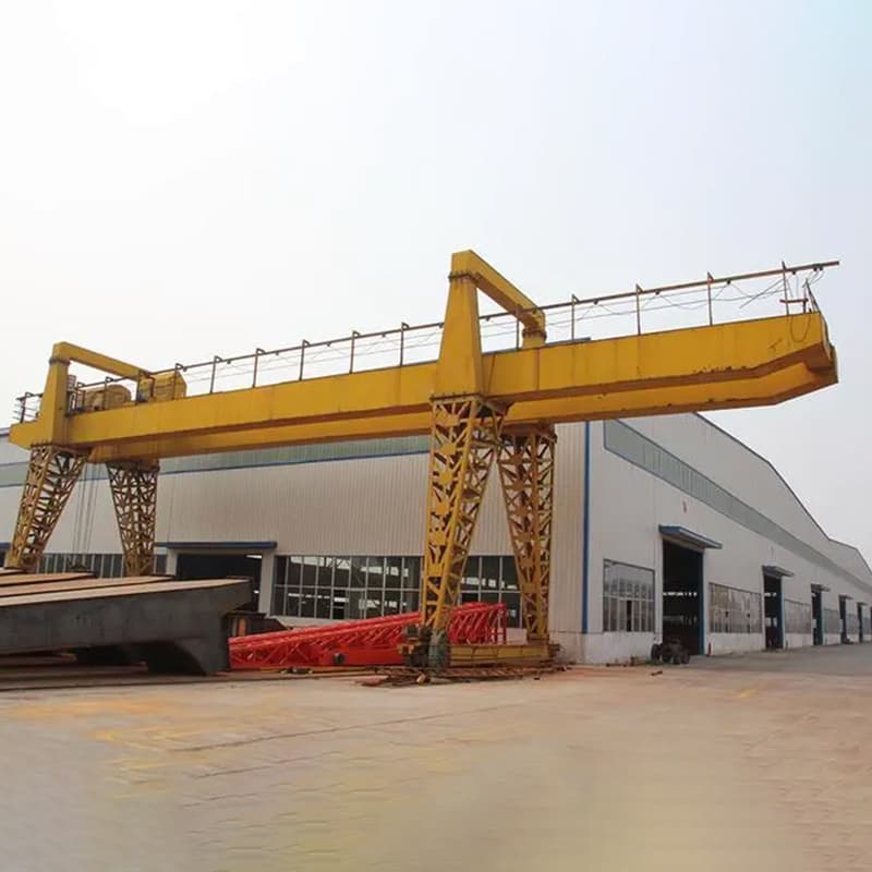 32 Ton Double Girder Electric Hoist Gantry Crane, 27m Span, 24m Lifting Height