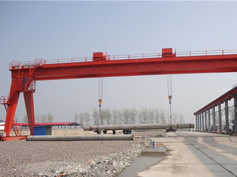 75/20 Ton Double Girder Gantry Crane Double Hook, 39m Span, 30m Lifting Height