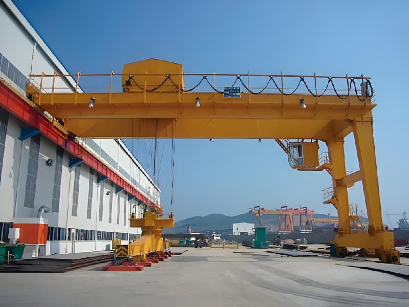 16 Ton Electromagnetic Semi-gantry Crane, 24m Span, 12m Lifting Height