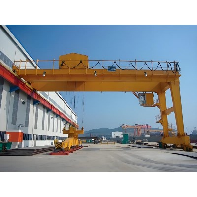 16 Ton Electromagnetic Semi-gantry Crane, 24m Span, 12m Lifting Height
