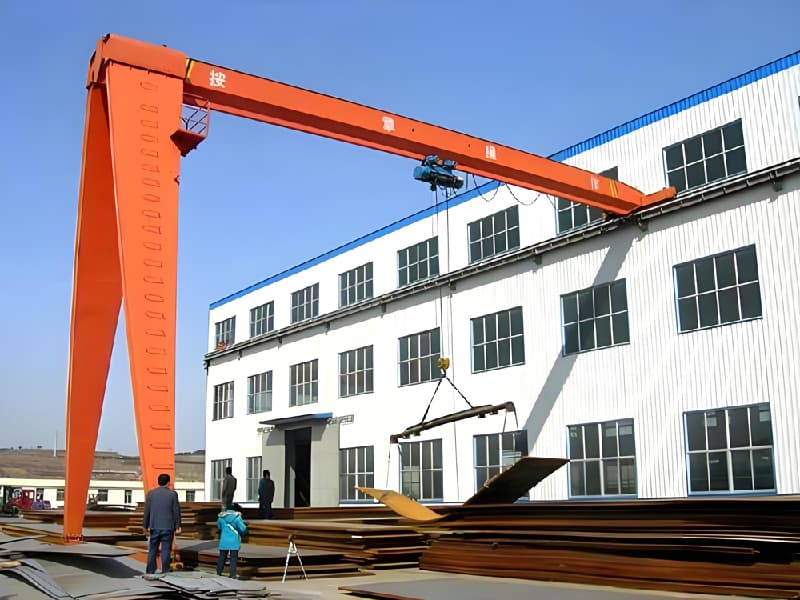 16 Ton Electromagnetic Semi-gantry Crane, 24m Span, 12m Lifting Height