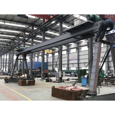 95 Ton Double Girder Gantry Crane, 42M Span, 36M Height, Severe Duty