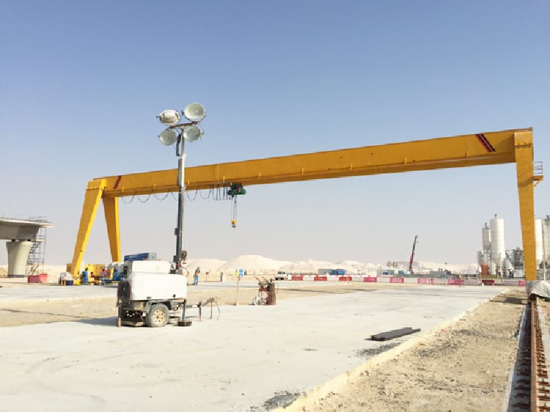 2 Ton Single Girder Gantry Crane, 12m Span, 12m Lifting Height