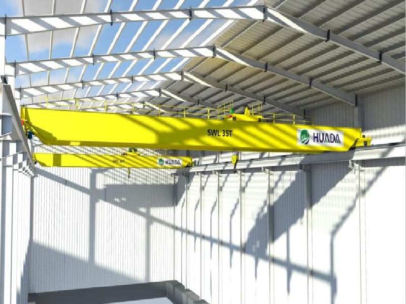 250 Ton Double Girder Overhead Crane, 32m Span, 40m High Lift