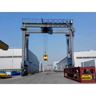 10 Ton Rail Mounted Container Gantry Crane 12m Main Hook Lift