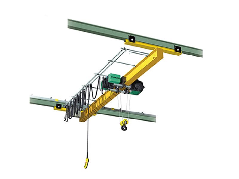 10 Ton European Single Girder Overhead Crane 9m Lift 22.5m Span