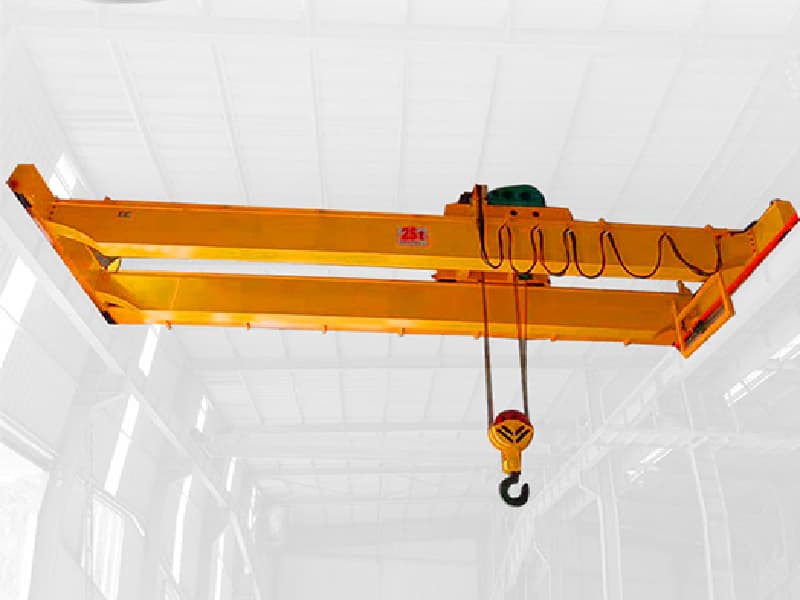 32 Ton QD Double Girder Overhead Crane 18m Lift 28m Span