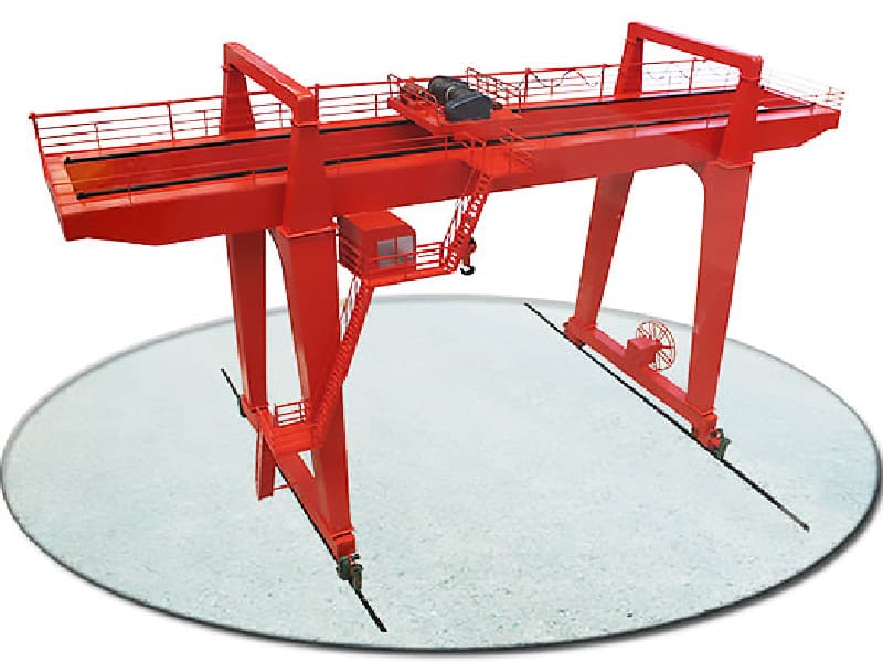 MG Double Girder Gantry Crane - 80 Ton Capacity, 5m Hoist Height, 10m Span