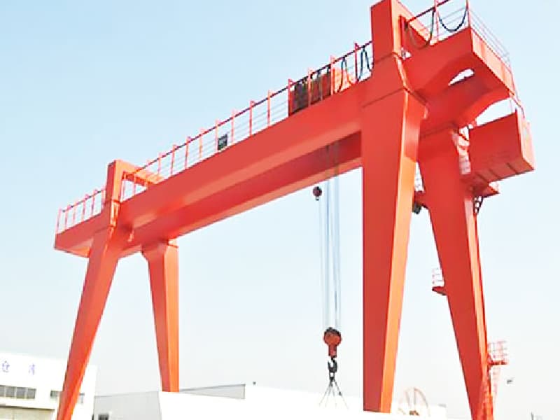 MG Double Girder Gantry Crane - 80 Ton Capacity, 5m Hoist Height, 10m Span