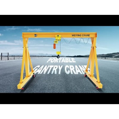 Portable Gantry Crane - 3 Ton Capacity, 2m Hoist Height, 3m Span