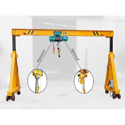 Portable Gantry Crane - 2 Ton Capacity, 9m Hoist Height, 8m Span