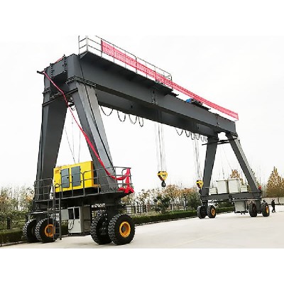 Rubber Tire Gantry Crane - 50 Ton Capacity, 35m Hoist Height, 25m Span