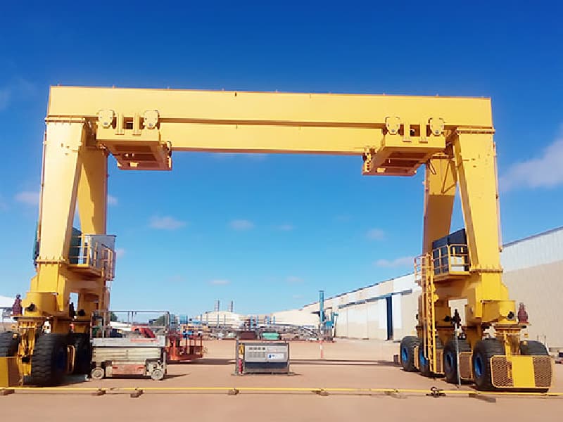 Rubber Tire Gantry Crane - 50 Ton Capacity, 45m Hoist Height, 30m Span
