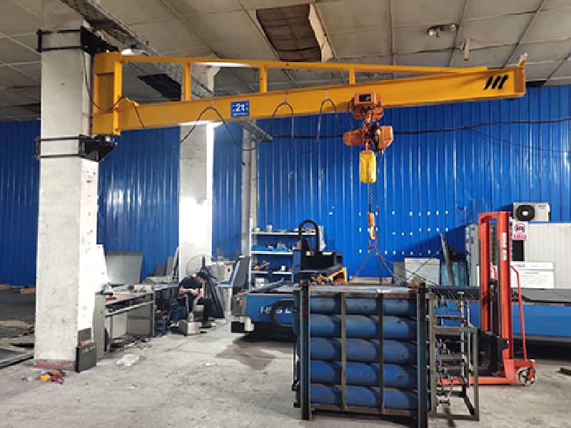 BX Type Mural Jib Crane - 0.75t Capacity, 5.5m Lifting Height, 5m Span