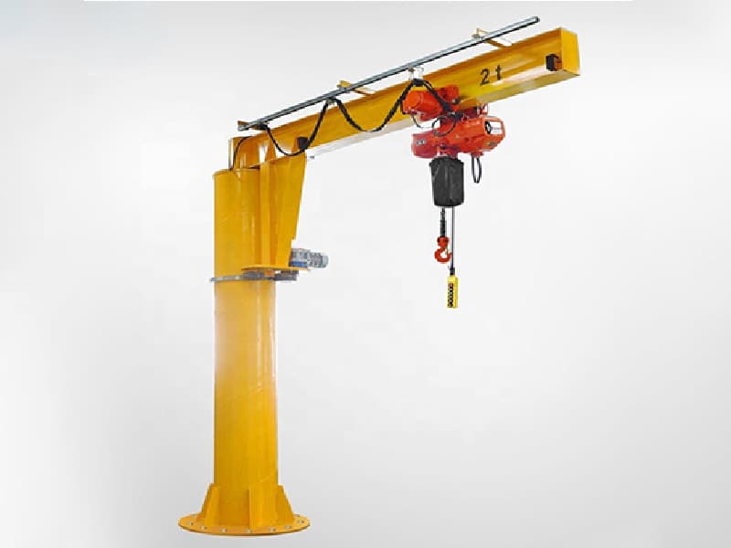 BZ Type Pillar Jib Crane - 0.5 Ton Capacity, 10m Lift Height, 8m Span