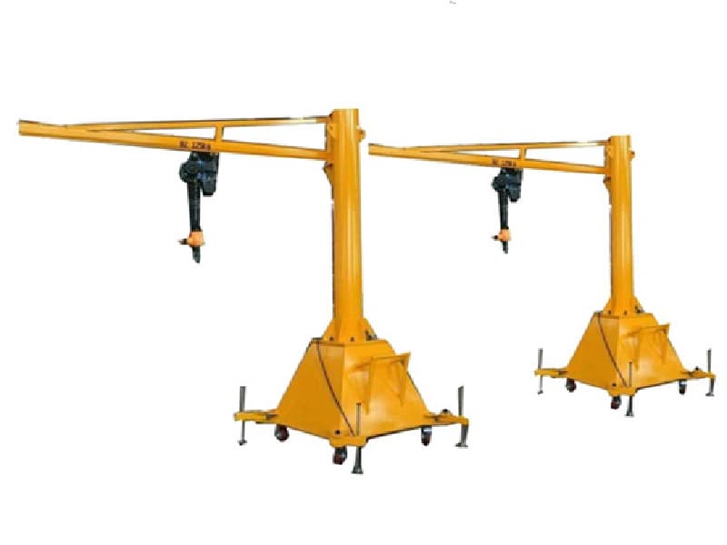Mobile Jib Crane - Economical 1 Ton, 2.8m Lift, 4.5m Radius, Manual/Electric