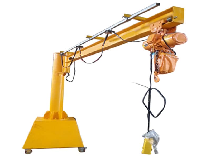 Mobile Jib Crane - Economical 1 Ton, 2.8m Lift, 4.5m Radius, Manual/Electric