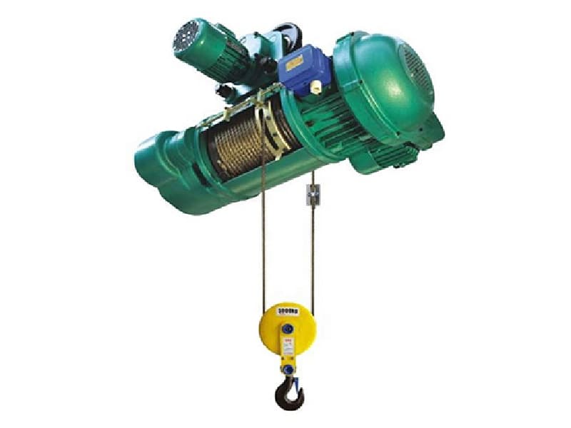 MD Wire Rope Electric Hoist 1 Ton 12 Meter Height A3 A4 Duty Double Speed