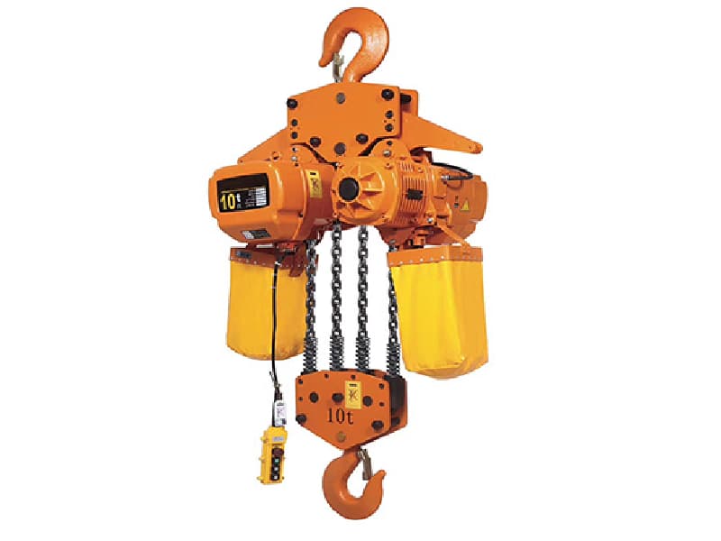 HHBB Electric Chain Hoist 10 Ton 20 Meter Lift Single Speed Wide Temp Range