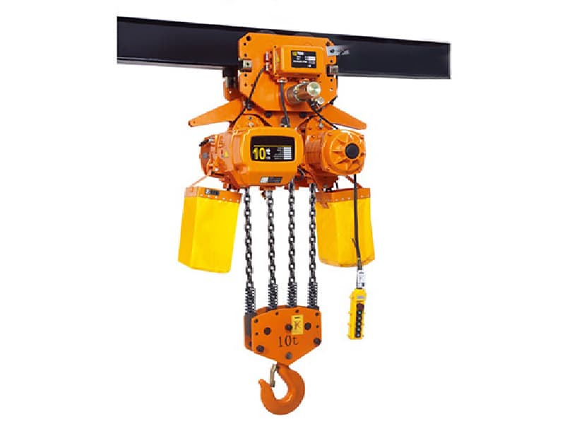 HHBB Electric Chain Hoist 10 Ton 20 Meter Lift Single Speed Wide Temp Range
