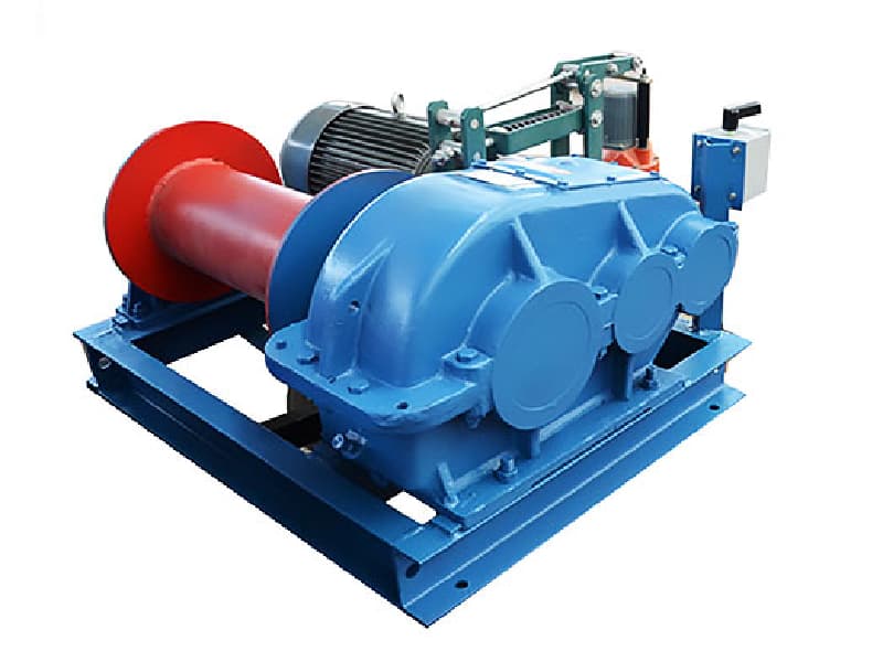 JK Model Electric Winch 20 Ton 50m Rope Capacity Dual Speed Primary Hoist