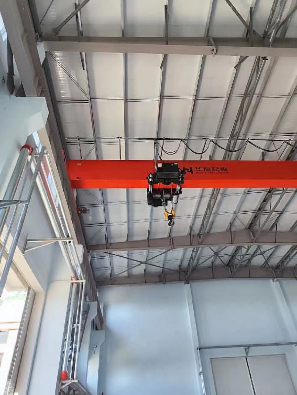 HD Single Girder Overhead Crane 2 Ton 20m Span for Warehouses