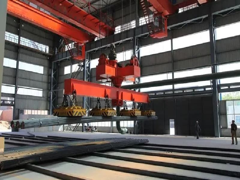 QC 20 Ton Magnetic Spreader Overhead Crane, 18m Span, 15m Lift