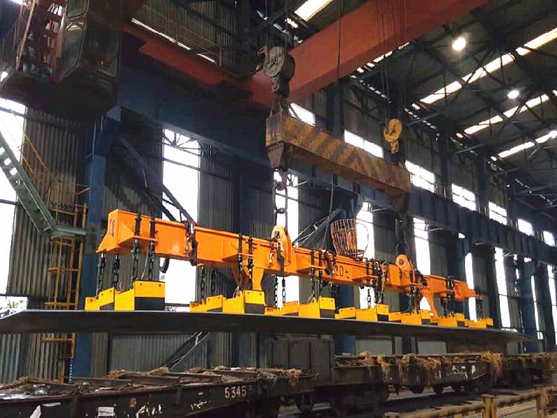 20t QC Electromagnetic Double Girder Bridge Crane, 23m Span, 20m Height