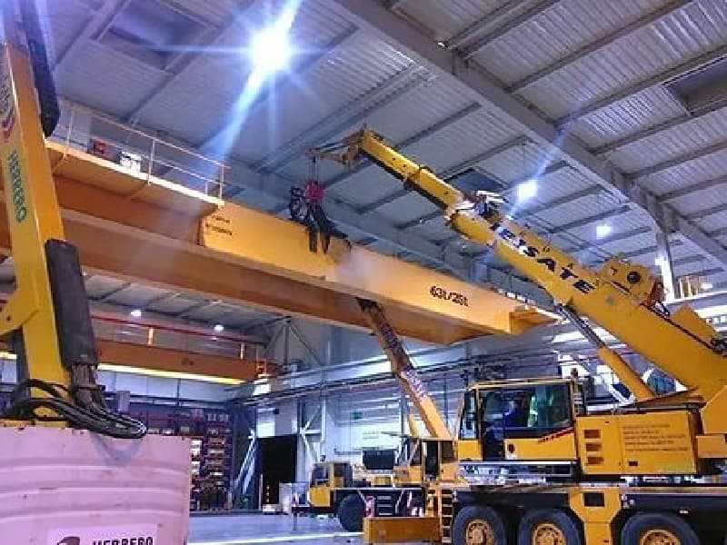 QDxx 5t Double Girder EOT Crane, 30m Span, 15m Lift, A5 Duty