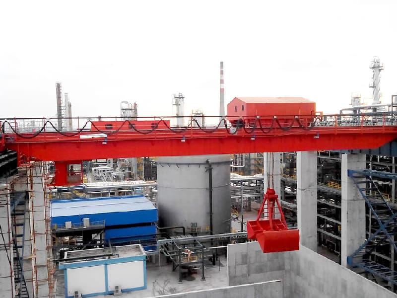 12.5 Ton QZ Grab Crane, 18m Max Height & 31.5m Span for Waste Plants