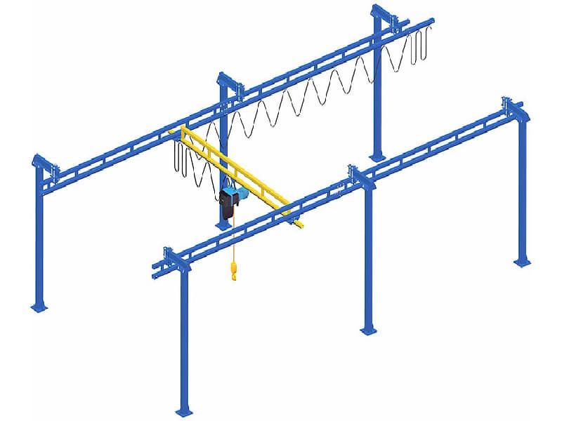 KBK Flexible Crane 1 Ton Capacity, 28m Span, 5m Height