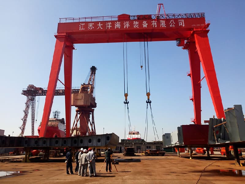 MG Double Girder Gantry Crane - 100 Ton Capacity, 40m Span, 20m Lift