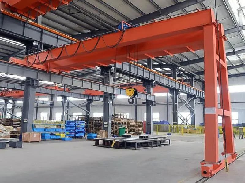 BMG Double Girder Semi Gantry Crane 3 Ton Capacity, 25 Meter Span