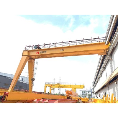 BMG Double Girder Semi Gantry Crane 3 Ton Capacity, 25 Meter Span