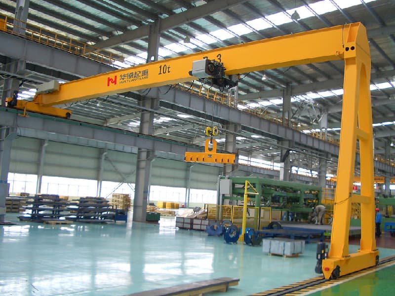 BMH Single Girder Semi Gantry Crane 3 Ton Capacity, 15 Meter Span