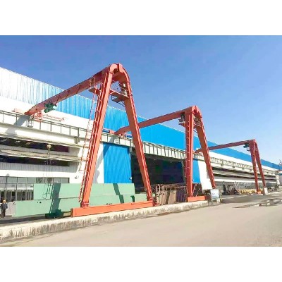 BMH Single Girder Semi Gantry Crane 3 Ton Capacity, 15 Meter Span
