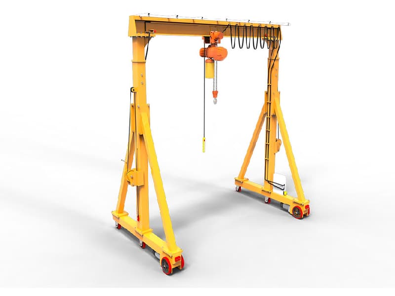 Portable Gantry Crane 1 Ton Capacity, 7 Meter Span, 8 Meter Lifting Height