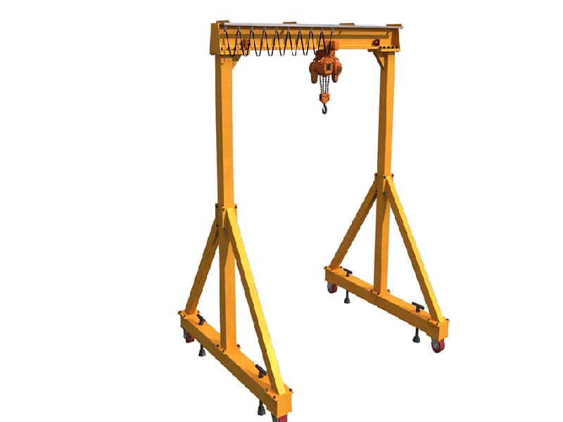 Portable Gantry Crane 1 Ton Capacity, 7 Meter Span, 8 Meter Lifting Height