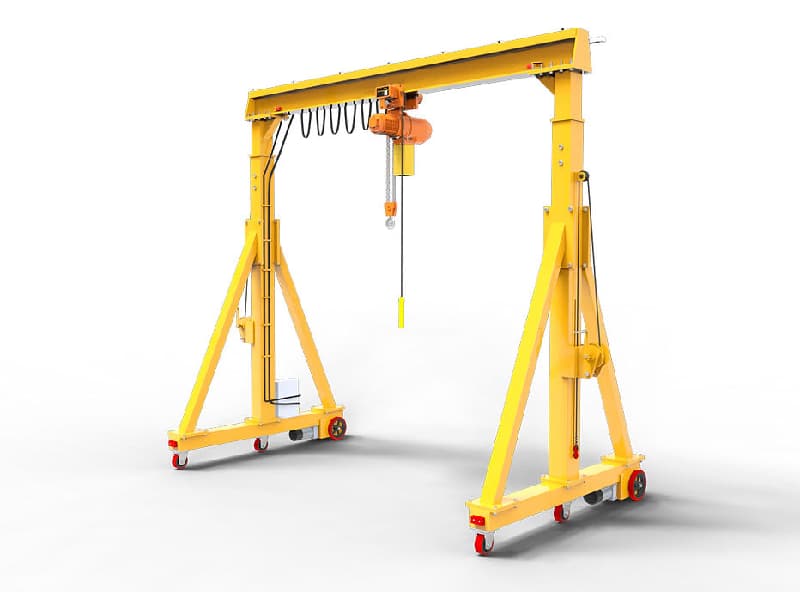 Portable Gantry Crane 1 Ton Capacity, 7 Meter Span, 8 Meter Lifting Height