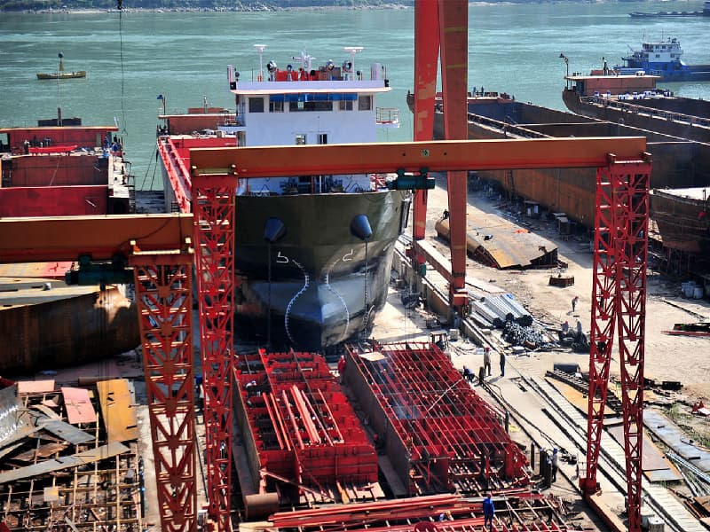 170 Ton Shipyard Gantry Crane, 50m Lifting Height & 155m Span