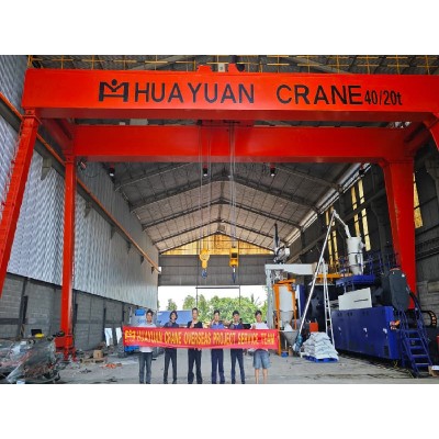 50 Ton Shipyard Gantry Crane, 70m Lifting Height for Multi-Deck Access