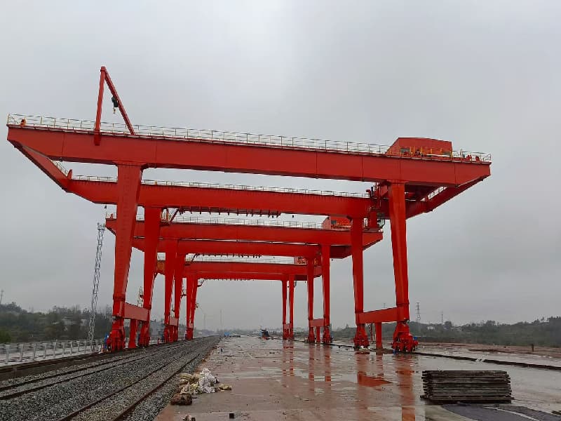 40T Rail-mounted Container Gantry Crane, 30m Span for 4 High Stacking