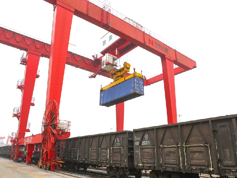 40T Rail-mounted Container Gantry Crane, 30m Span for 4 High Stacking