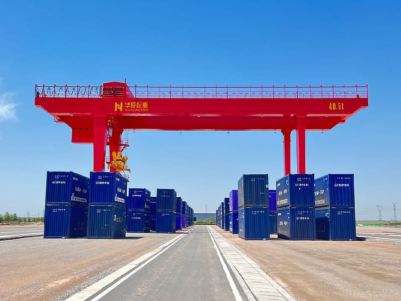 40T Rail-mounted Container Gantry Crane, 30m Span for 4 High Stacking