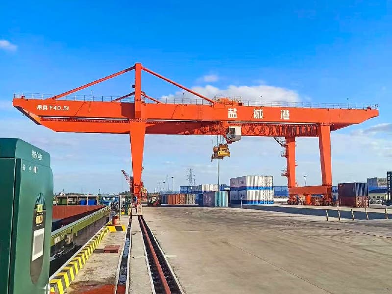 40T Rail-mounted Container Gantry Crane, 30m Span for 4 High Stacking