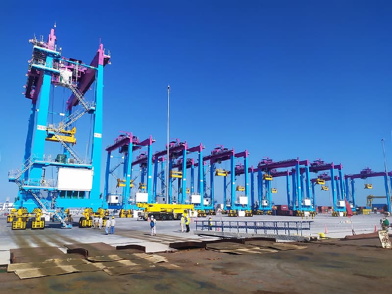 Driver-Centric RTG Crane with Under-Trolley Cab & Rack-Type Travel