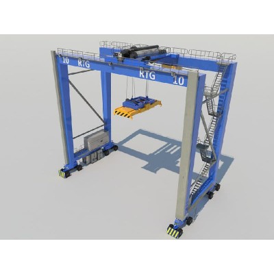 All-Weather RTG Crane with Typhoon Anchors & -25°C to 40°C Operating Range