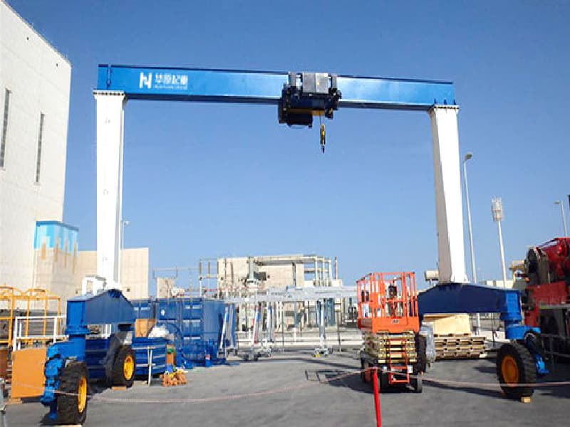 5T Single Girder RTG Crane, 4.5m Lift & 6m Span for Indoor Storage Areas