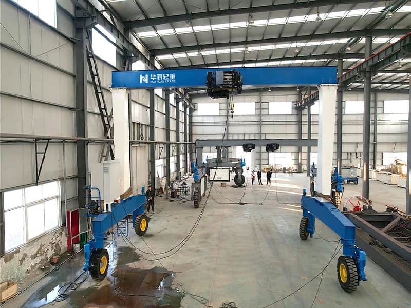 5T Single Girder RTG Crane, 4.5m Lift & 6m Span for Indoor Storage Areas